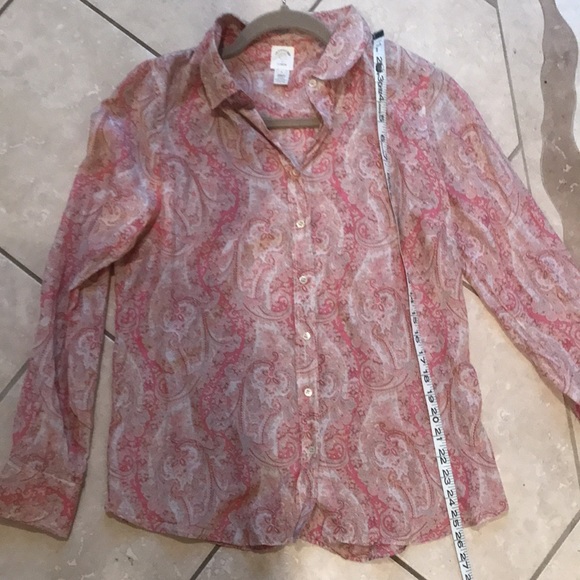 Silk Perfect Shirt by J Crew 8 silk cotton - Picture 6 of 7